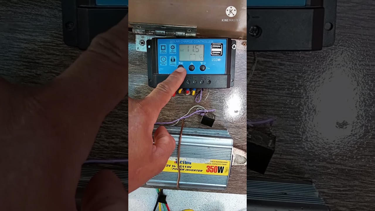 como configurar o controlador de carga