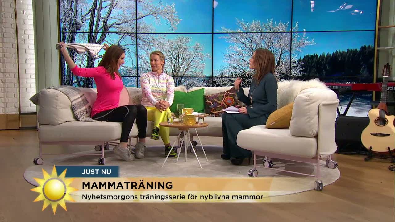 Så kan man träna som nybliven mamma - Nyhetsmorgon (TV4)