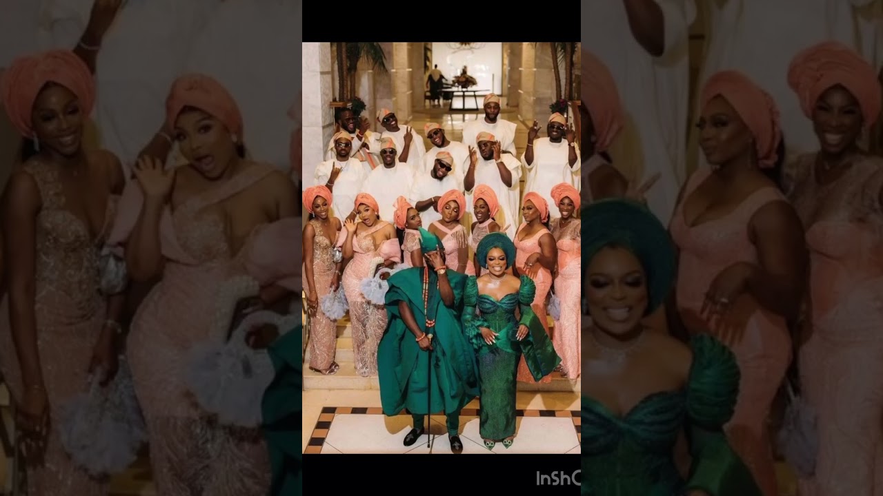 Nigeria Aso-ebi girls and grooms  men🥰 #beats #wedding #africanattire
