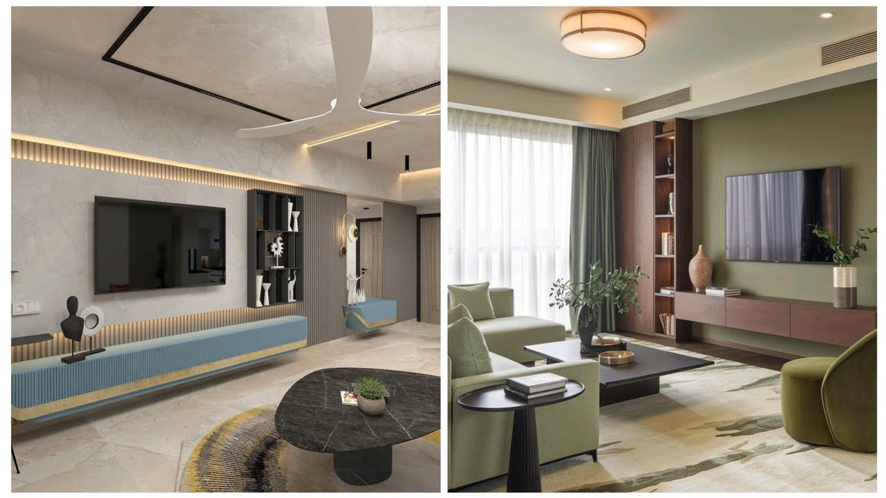 Modern TV Wall Design Ideas 2026 | Luxury Living Room TV Unit Trends