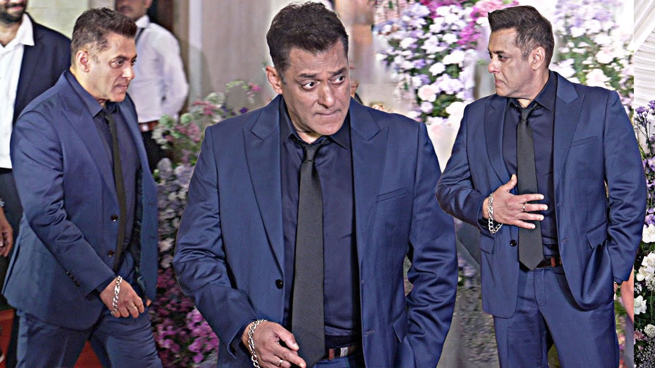 Salman Khan With Heavy Security Arrive at Sooraj Barjatya Daughter Eesha Abhishek Wedding Reception 