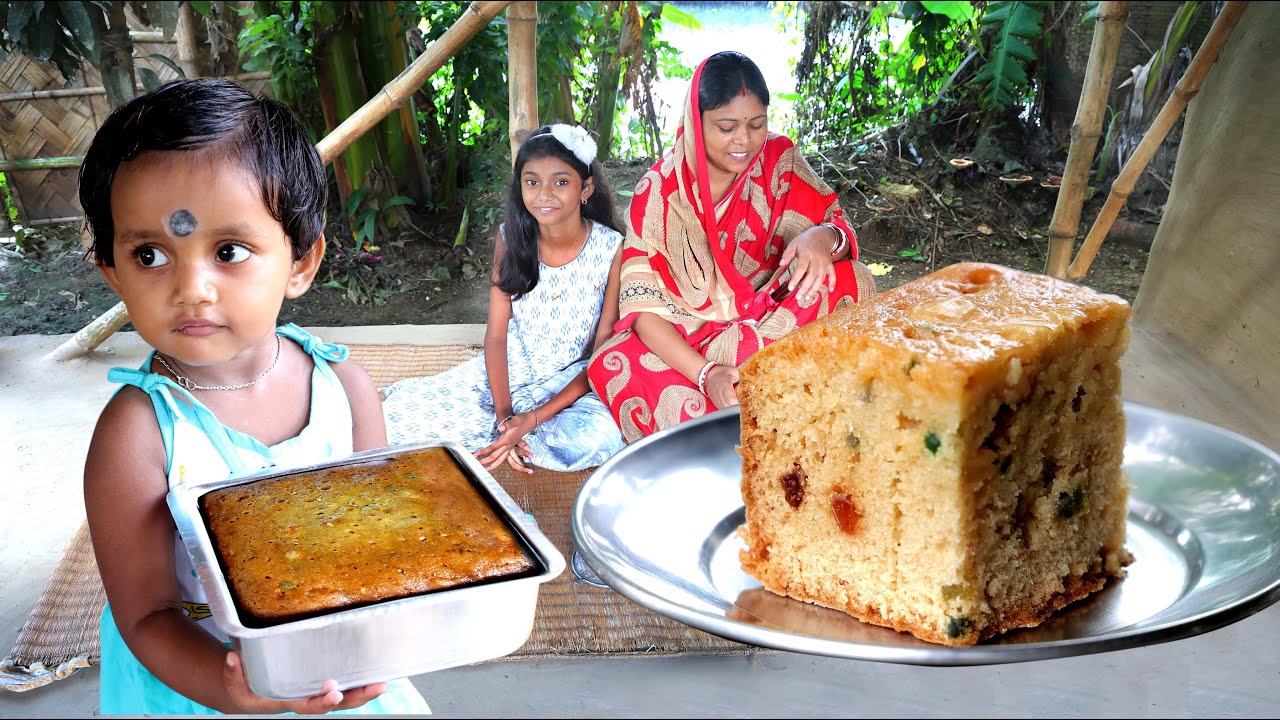 ছোটবেলার স্মৃতি জড়ানো বাড়িতে তৈরী পারফেক্ট বাপুজী কেক / Bapuji Cake recipe