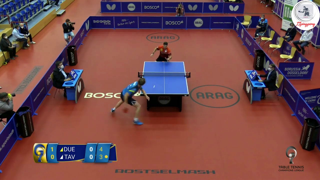 Timo Boll vs Yannick Vostes | Champions League 2020 2021