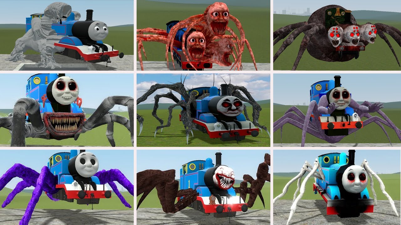 NEW UPDATE: Cursed Thomas and Friends Train Monster Battle in Garry's Mod part 6