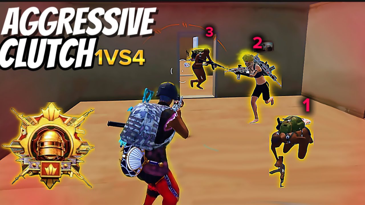 SOLO VS SQUAD💀INSANE 1v4 CLUTCH | PUBG MOBILE