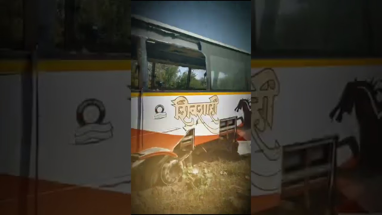 Accidental Shivshahi Bus In Dhule Workshop