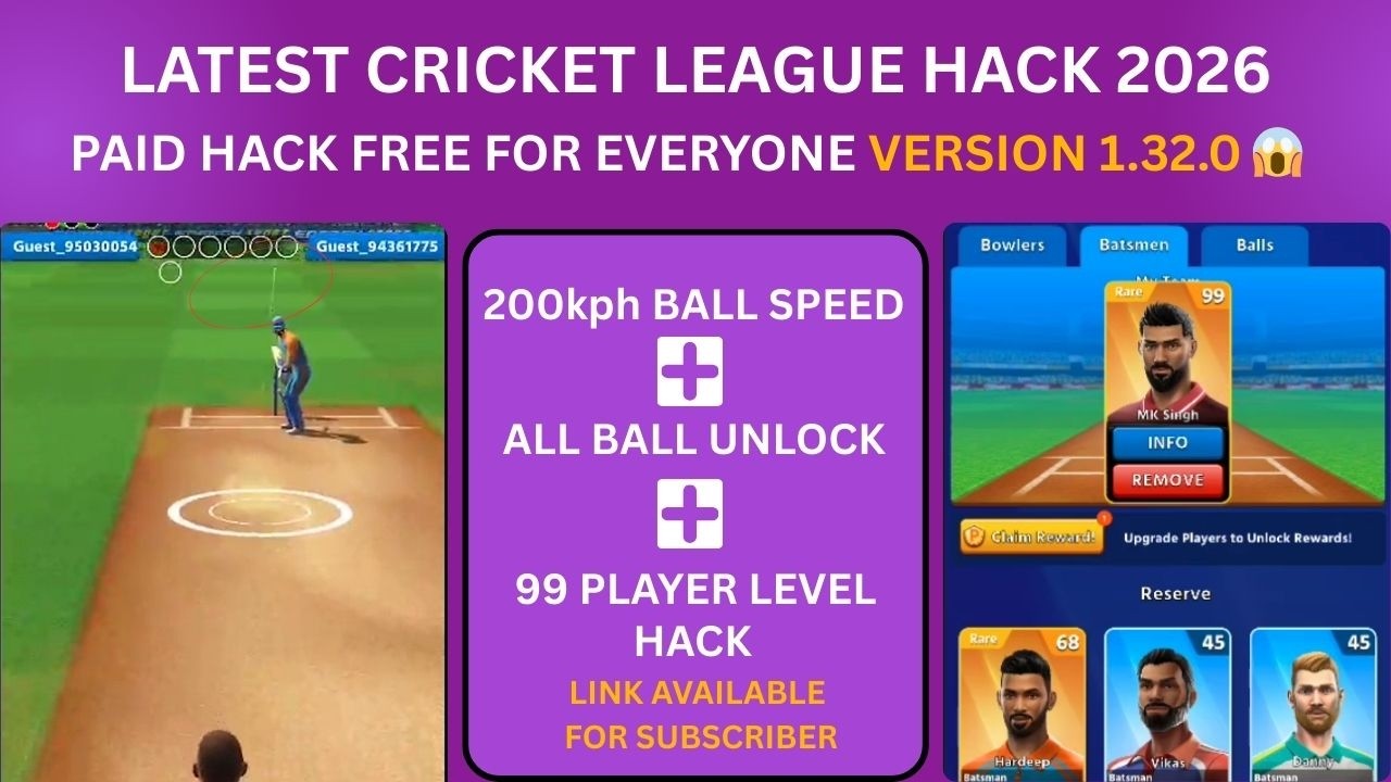 200kph Ball Speed | Cricket League Hack  | All Balls Unlock | Cricket league Mod apk 1.32.0