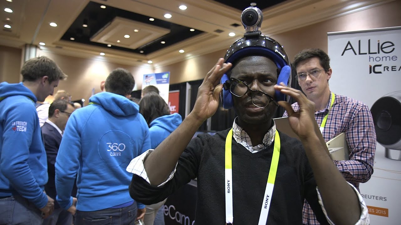 Allie's VR helmet shoots 360-degree video — CES 2016