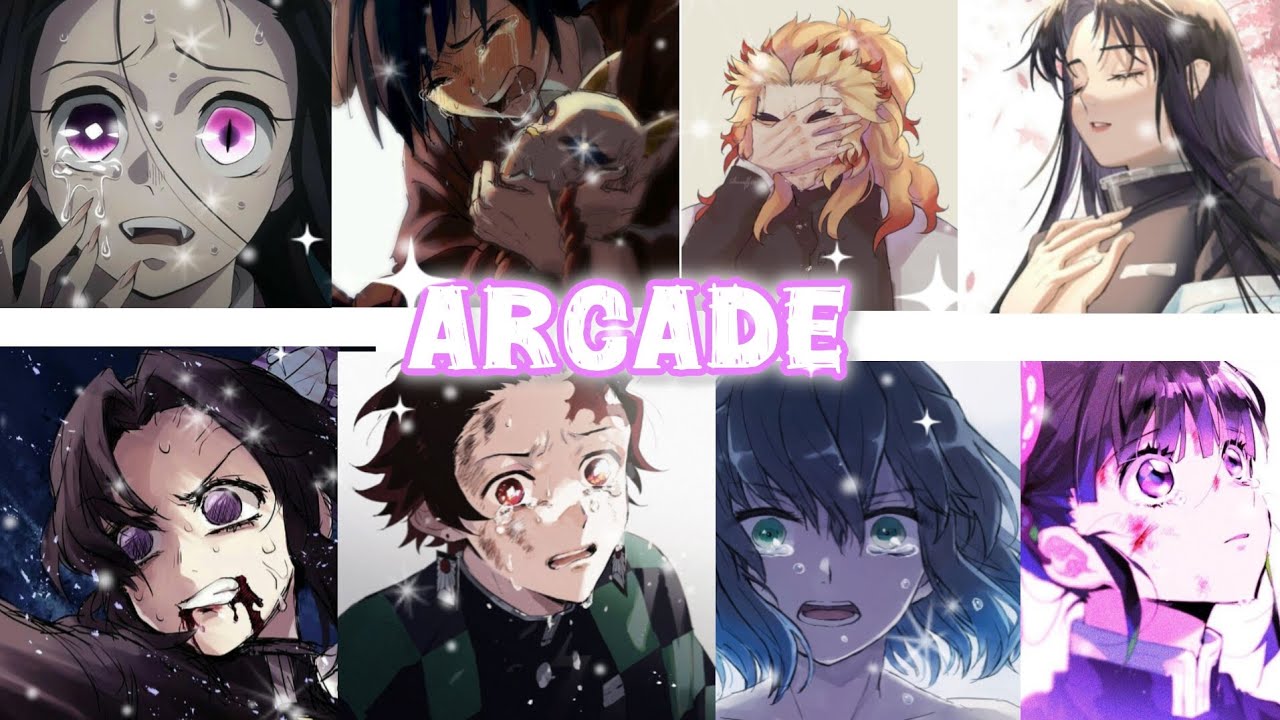 Demon slayer characters singing Arcade | kimetsu no yaiba | #kny #video💞🌹😘💖😍💐✨