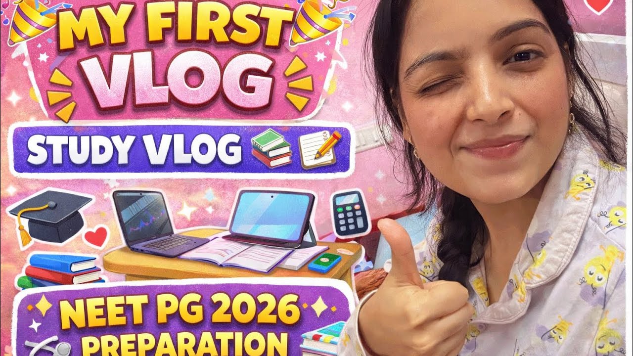 My First Vlog📸 ft. Study Vlog📖📚 #neetpgpreparation #subscribe #unfiltered 