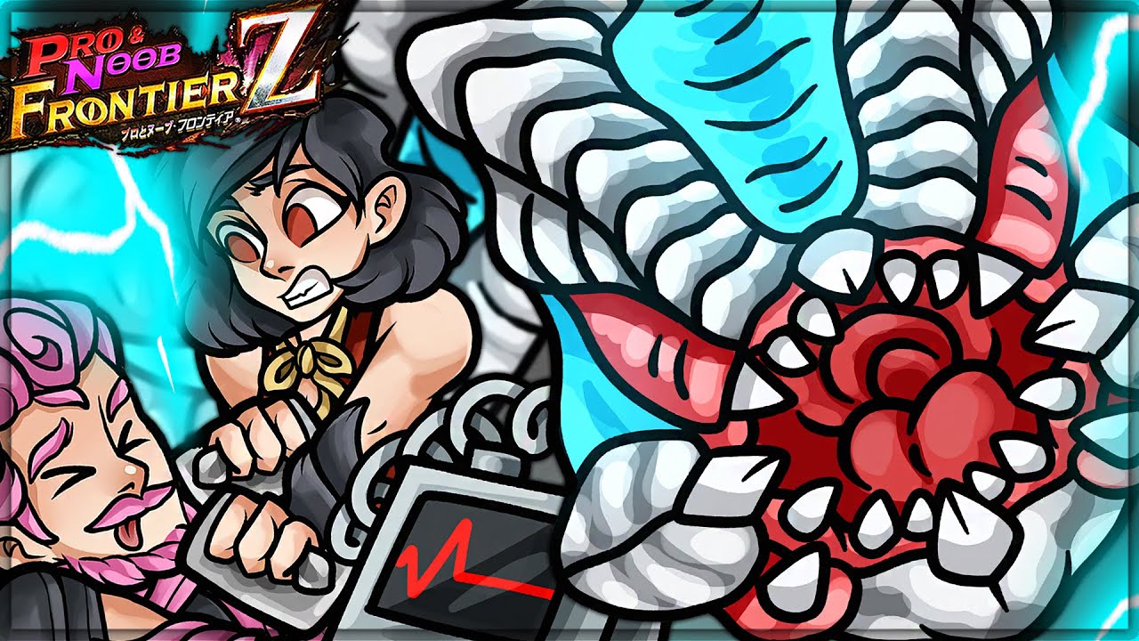 GOD KHEZU GIVES YOU HEART ATTACKS - Pro and Noob VS Monster Hunter Frontier! (Zenith Khezu Gameplay)