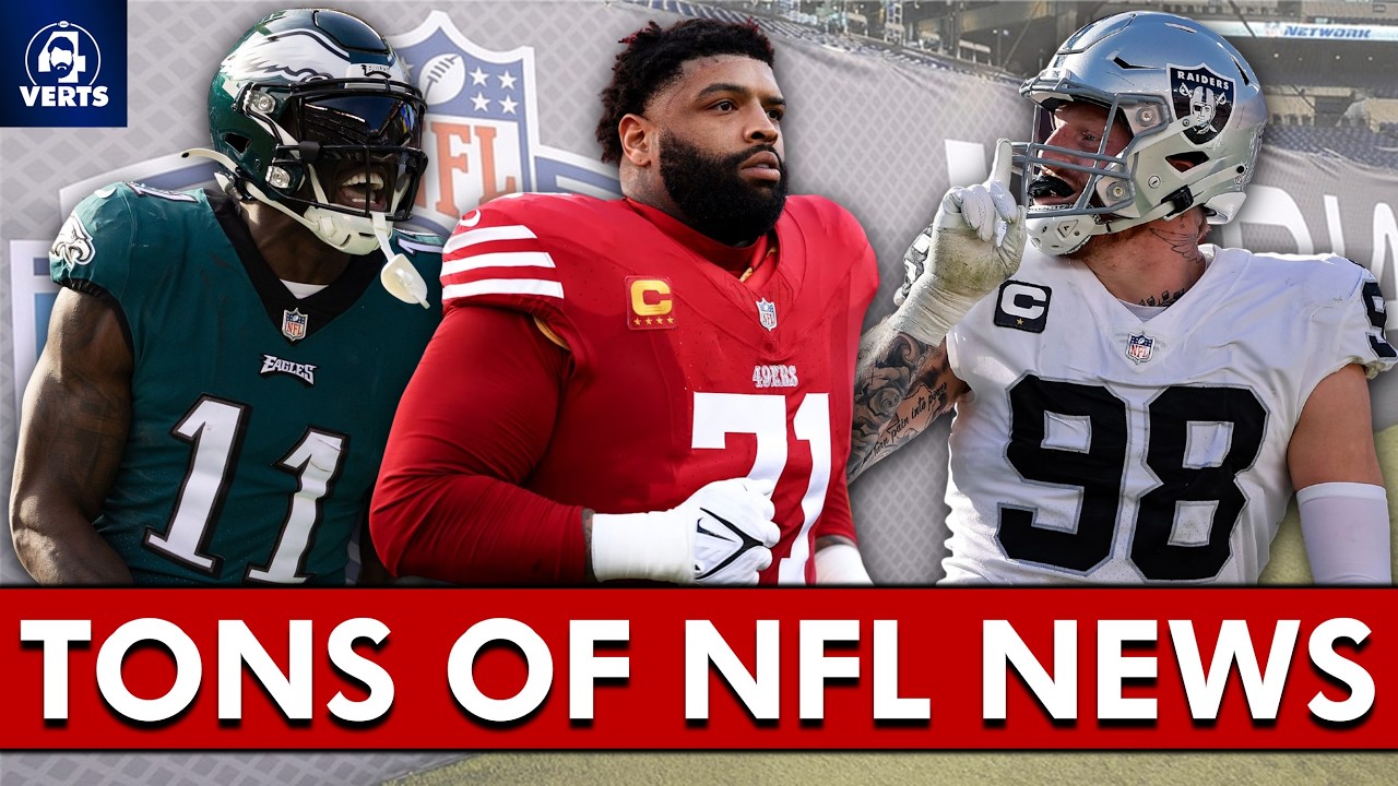 TONS OF NFL NEWS: 49ers Releasing Trent Williams? Maxx Crosby & AJ Brown Trade Rumors + MORE