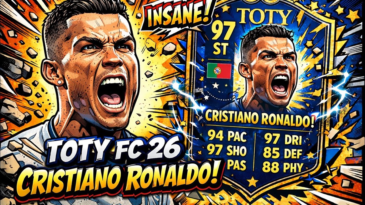 OMG TOTY CRISTIANO RONALDO EVO IS INSANE! - FC 26 TOTY CRY REVIEW