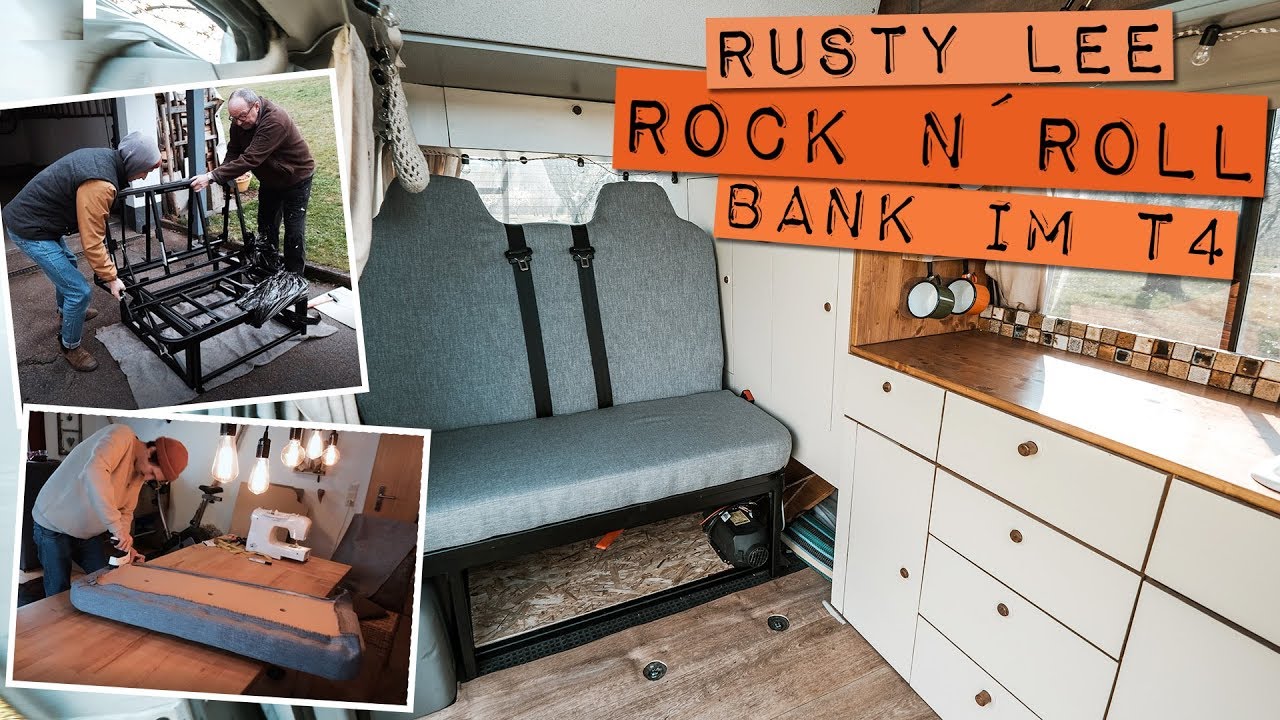 Rock N´ Roll - Rusty Lee Bed - Schlafbank für den T4, Polster selbst beziehen