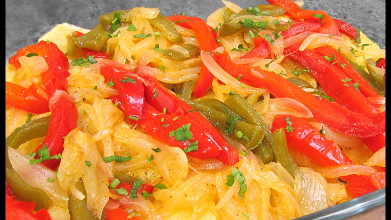 Patatas a lo Pobre con Pimientos