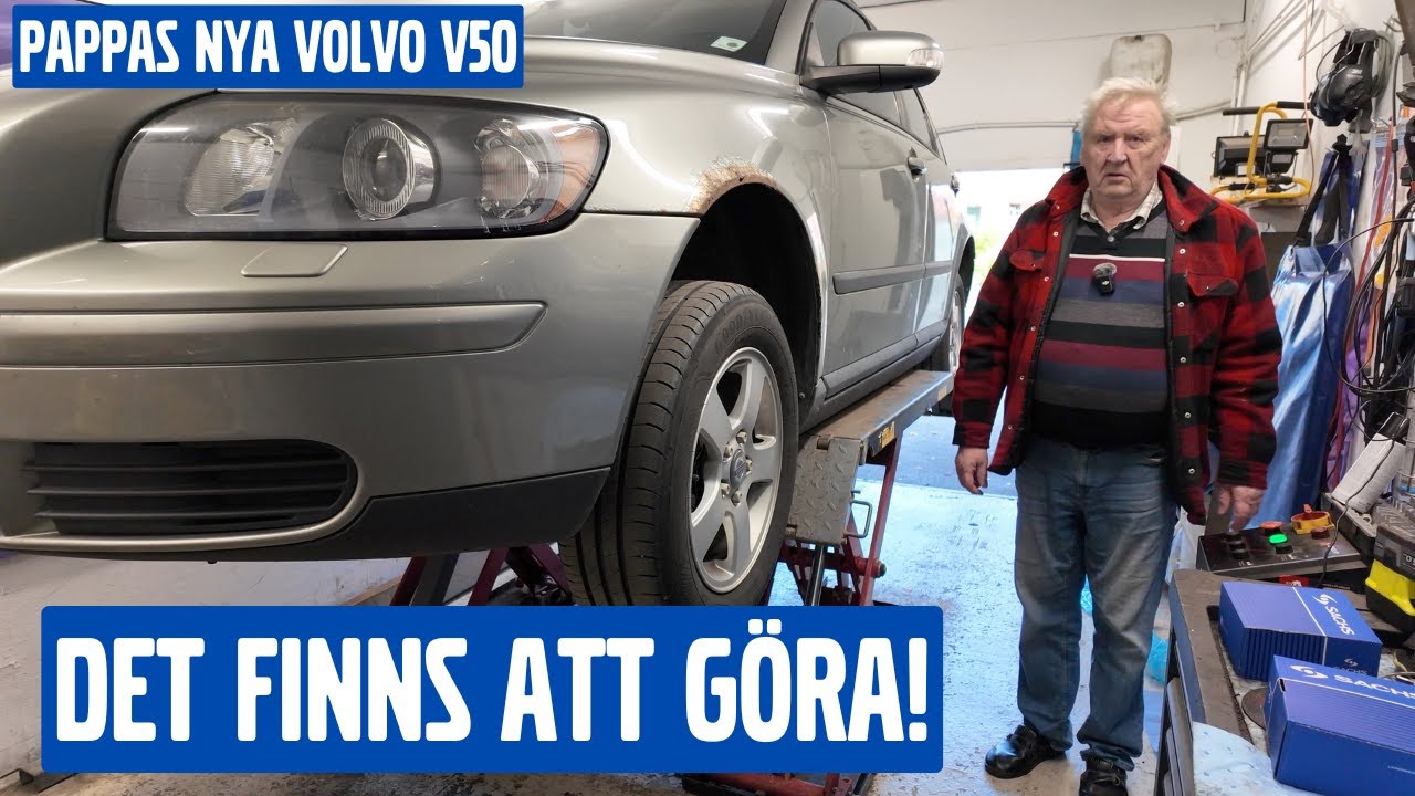 Stötdämparvlogg på Volvo V50