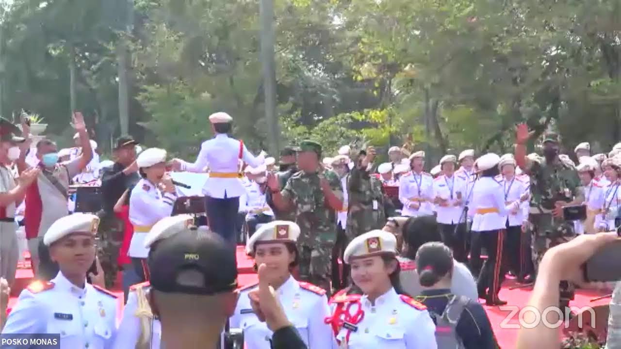Drumband dan Kirab Taruna Akademi TNI Beserta Kadet Mahasiswa Unhan RI
