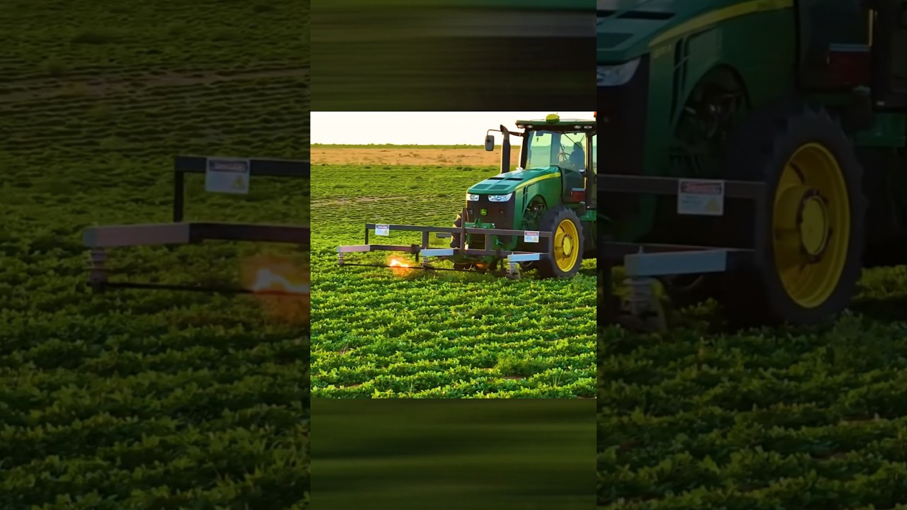 Electric Rods and Laser Precision Take Down Weeds  Zap & Burn 