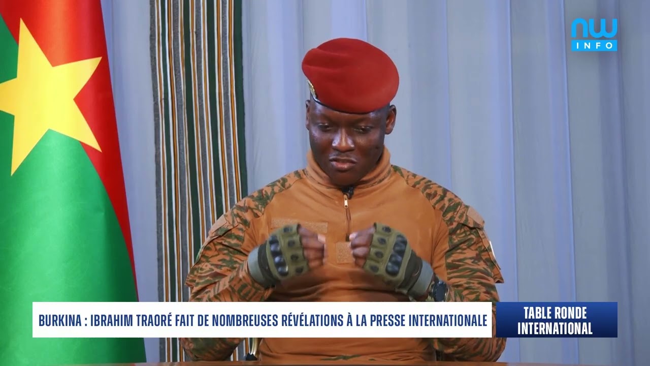 Burkina: Ibrahim Traor&eacute; fait de nombreuses r&eacute;v&eacute;lations &agrave; la presse internationale
