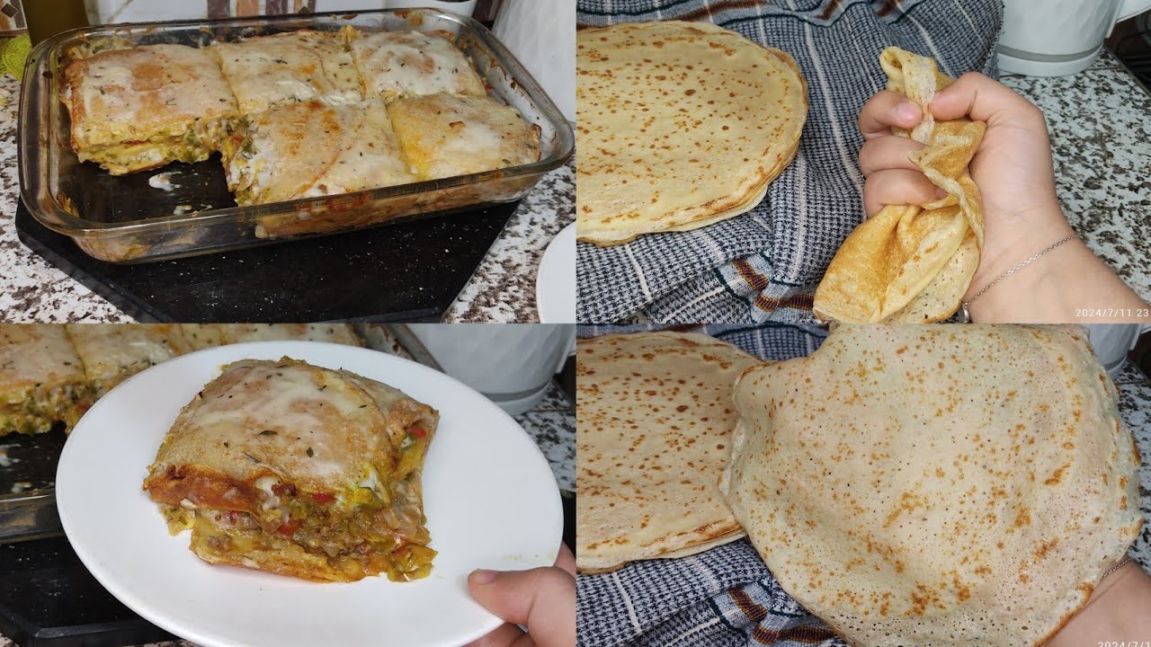 #crepe #gratin #لازانيا #كراتان معرفتش شنو نسميه #أكلة_سريعة