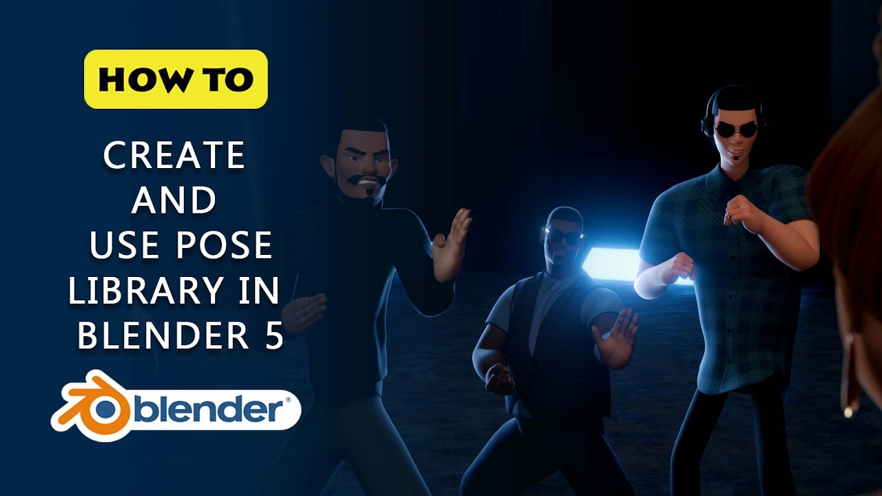 How to Create and Use Pose Library In Blender 5
