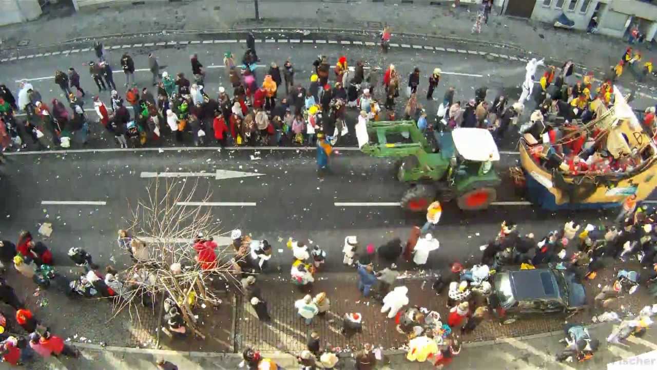 Rosenmontag: Karnevalszug in Aachen (Zeitraffer, Gopro Hero)