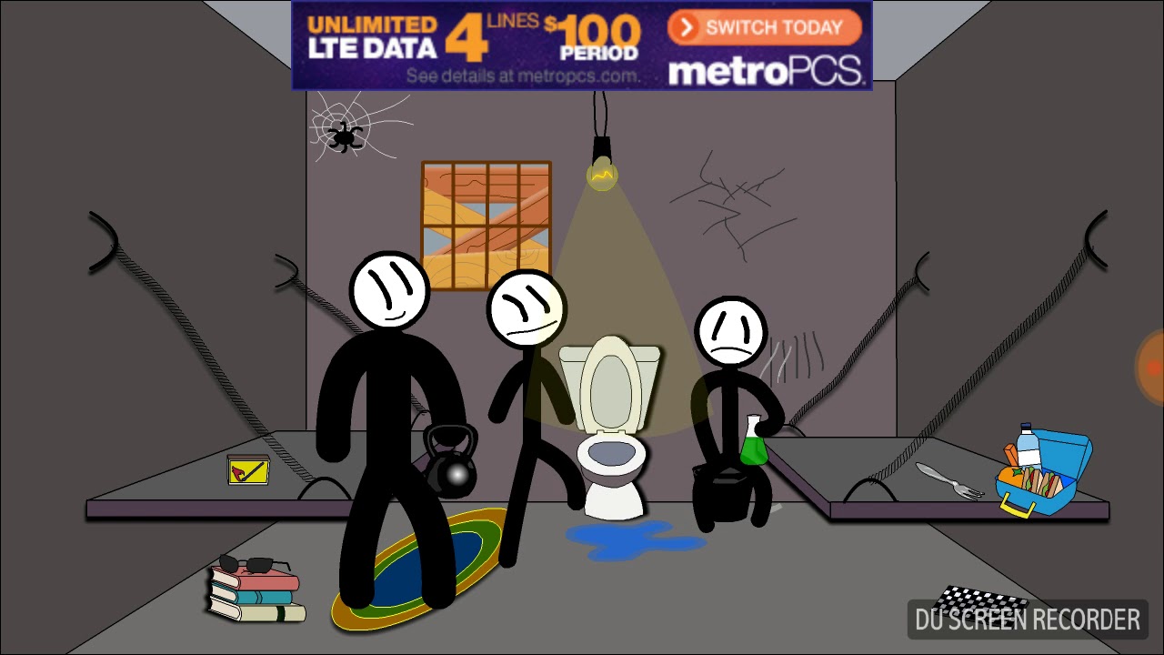 All the fails and wins from Stickman jailbreak
