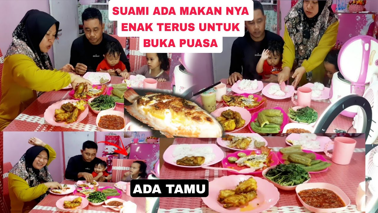 SUAMI PYLANG KERJA MASAK ENAK BUAT BUKA BARENG ISTRI DAN ANAK ADA KEPONAKAN