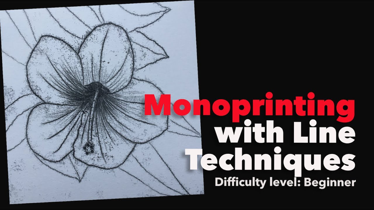 How to Create a Monoprint with Line Techniques