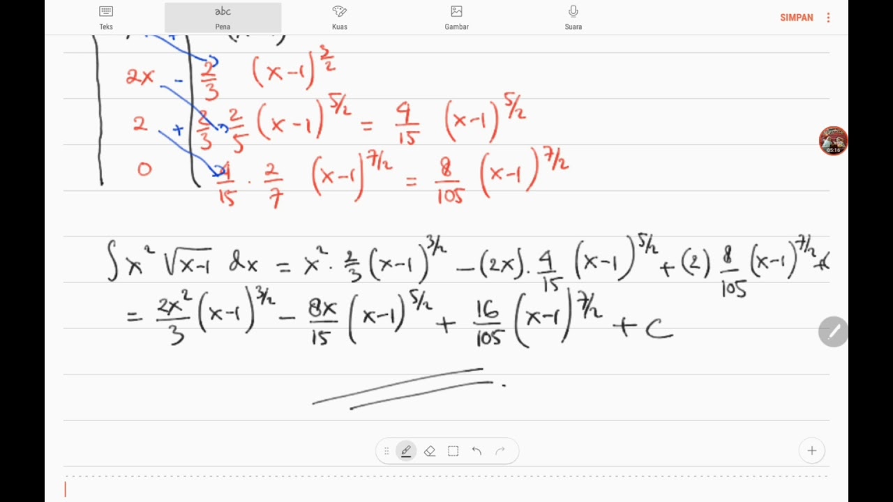 Integral Parsial Matematika