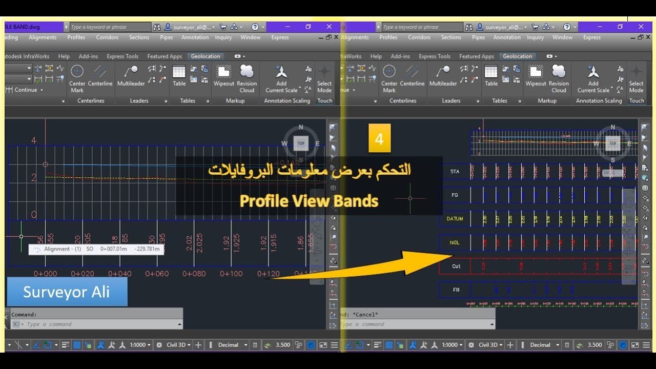4-profile bands تنسيق معلومات البروفايلات