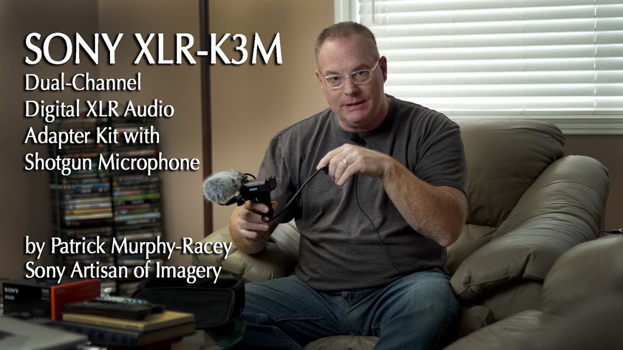 Sony XLR-K3M Dual-Channel Digital XLR Audio Adapter Kit with Shotgun Microphone by PM-R