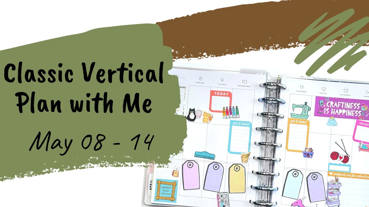 Classic Vertical Plan with Me for May 8 - 14 with Judi of JLBCrafts