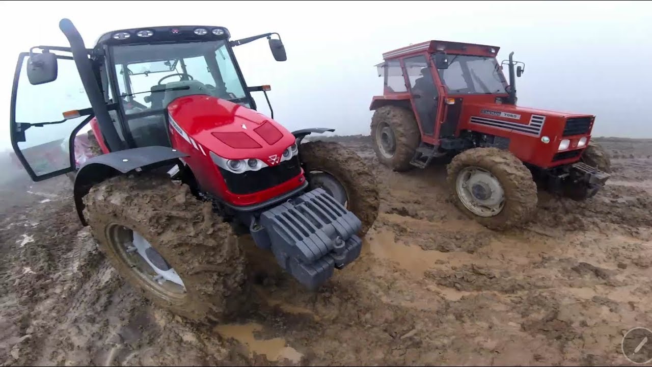 7 Tons Loaded With Water Bounty Out Mountain Trip  | Massey Ferguson 5440 - Опухоль 7065 Часть -1