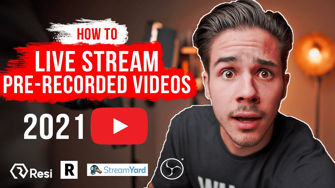 How to Live Stream Prerecorded Videos To YouTube UPDATED - Beginner Guide