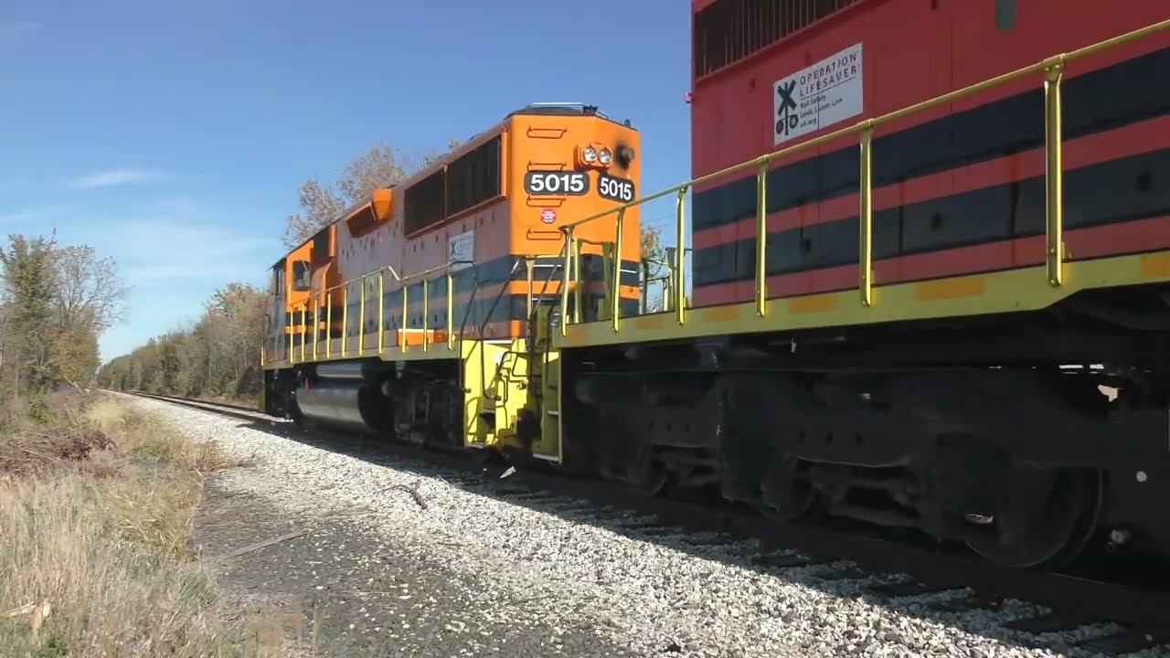 Heavy westbound train on the Kokomo Sub at Milepost 86. 