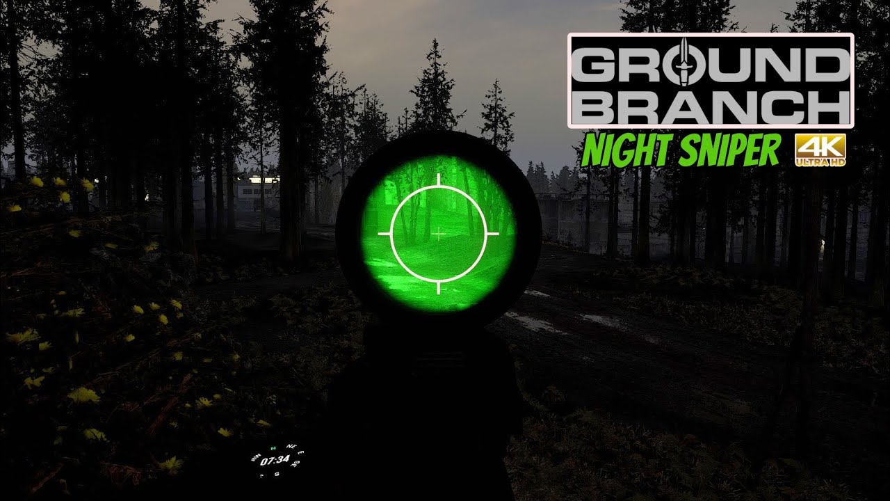 Ground Branch - M24 Gameplay - Night Sniping - Depot