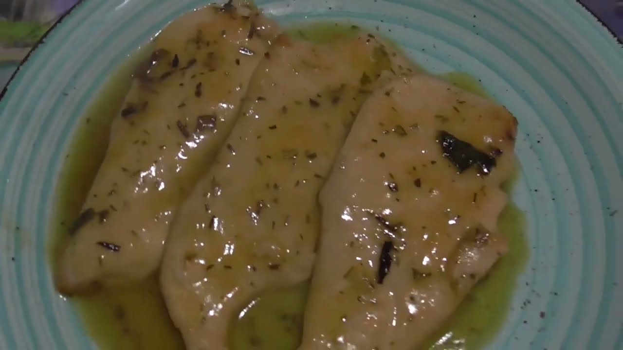 Scaloppina petto di pollo al vino bianco