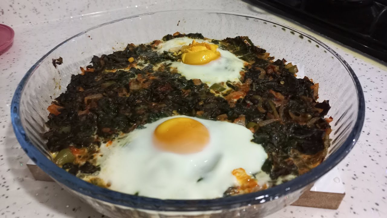 YUMURTALI ISPANAK TARİFİ #ıspanak #shorts #viral #keşfet #tarif #yemek #food #recipe #eat #youtube 