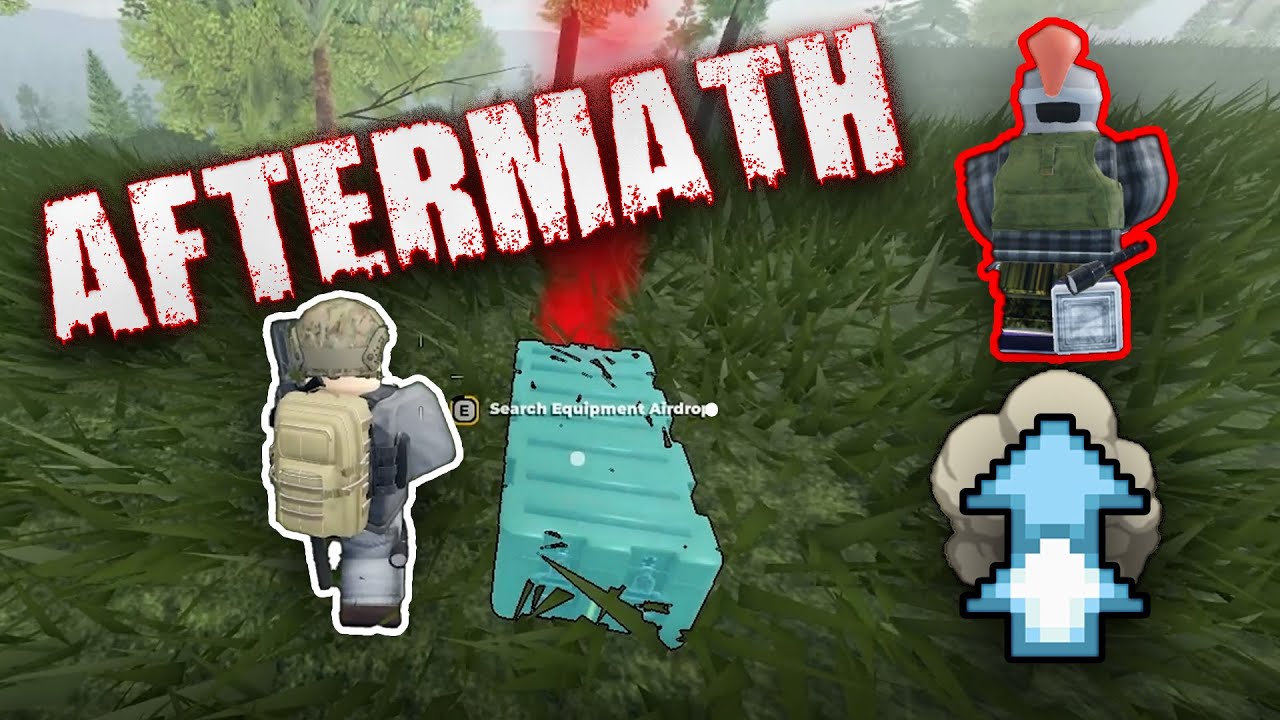 FIGHTING 2 CHEATERS WITH AIRDROP GEAR As a SOLO in Aftermath ROBLOX