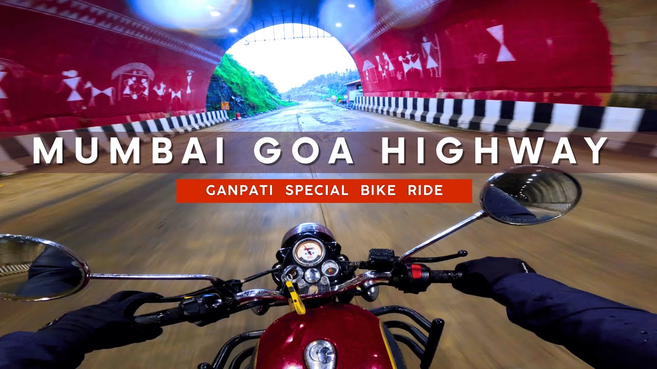 Ganpati Special Ride 🏍️ | Mumbai-Goa Highway NH66 Update | Khed Ratnagiri Kokan