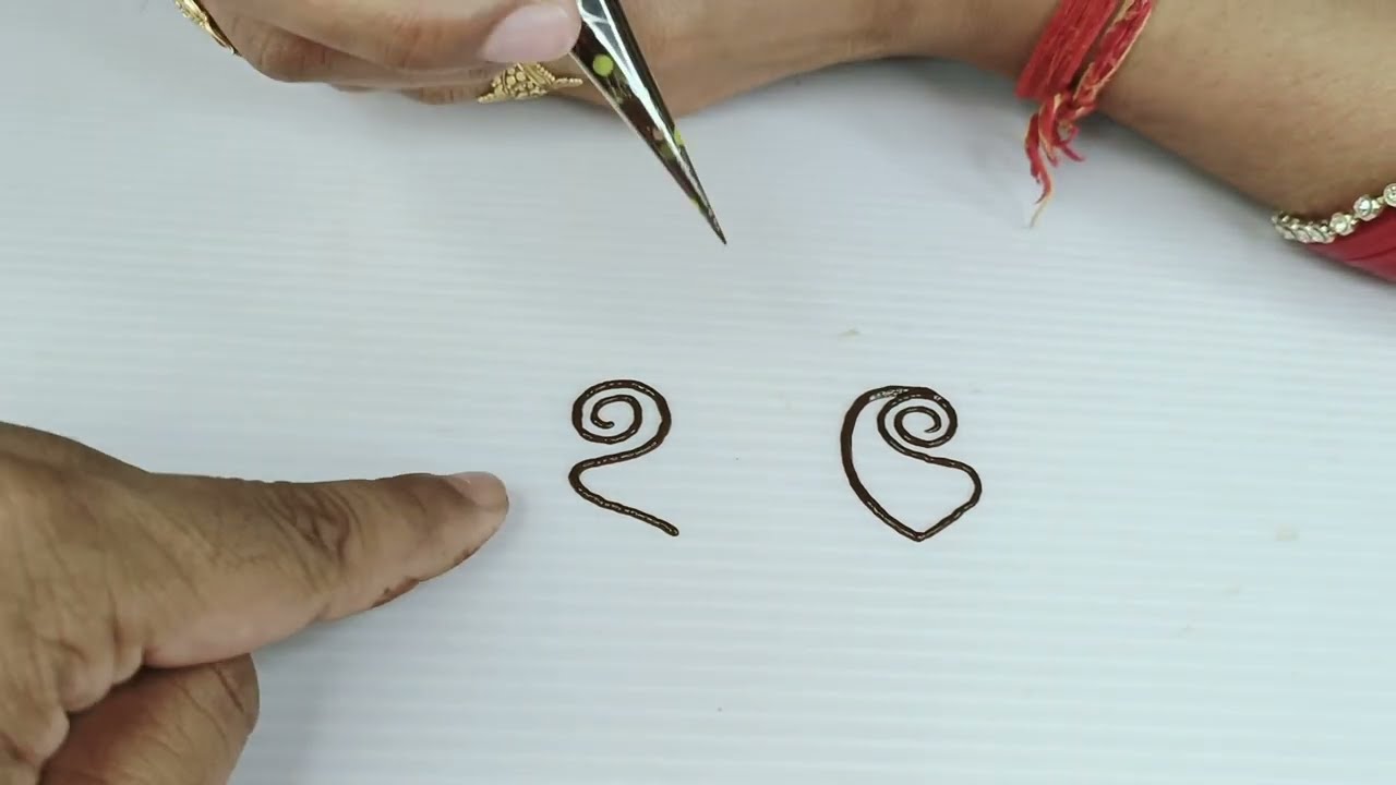 Basic Mehndi Design | How To learn for beginners mehndi design | Mehndi class 1 | Henna class 1