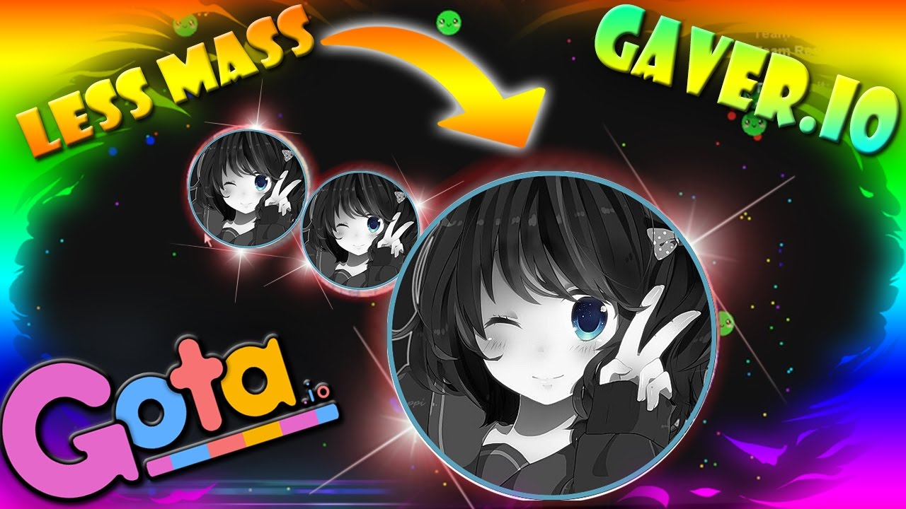 Gota.io - LEGIT POPSPLIT w LESS MASS *My 1st time playing GAVER.IO* And team scrimming - Mayk