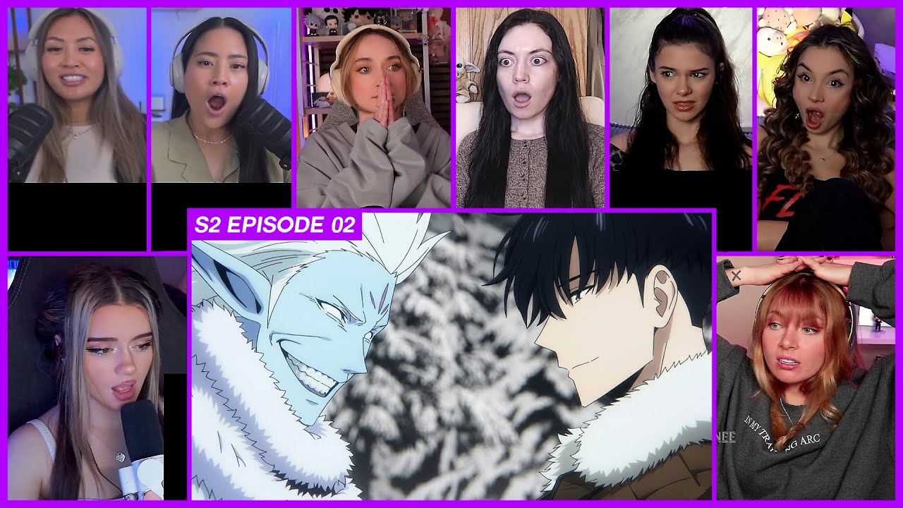 [GIRLS REACT] Sung Jin Woo vs Baruka | Solo Leveling S2 Ep 2 Girl Reaction Mashup