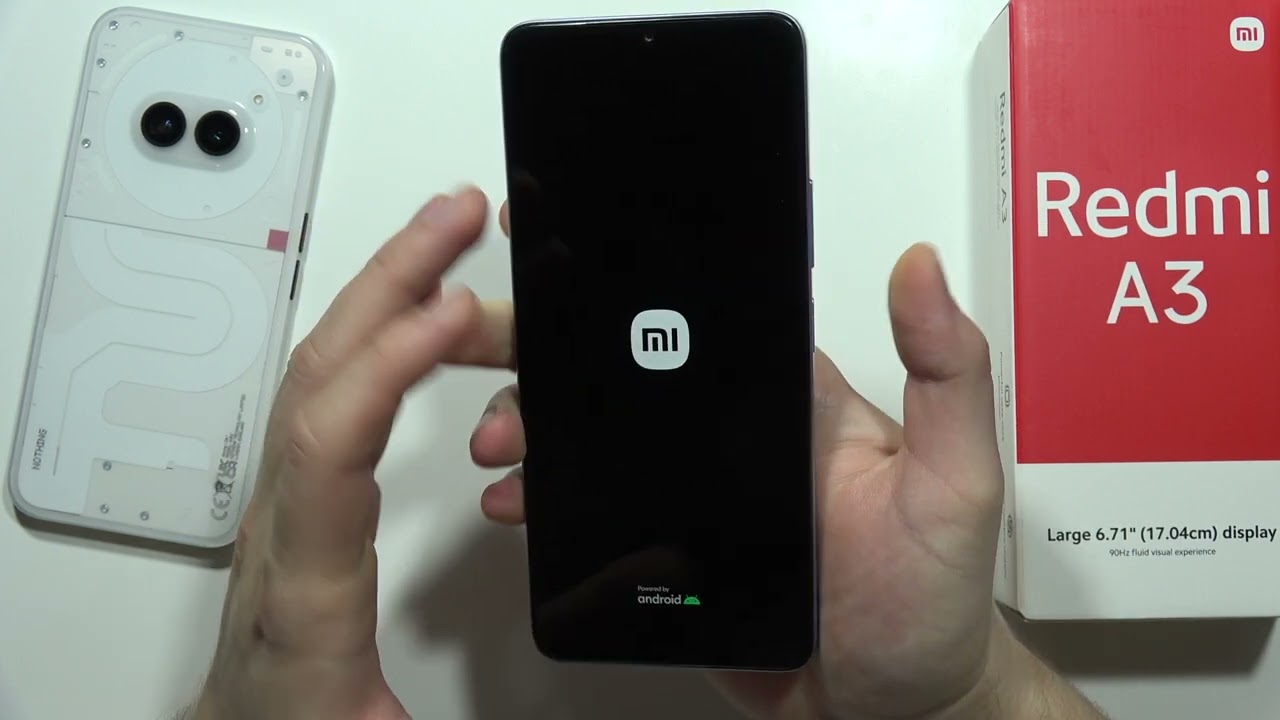 How to Turn ON Redmi A3 - Switch ON Instruction