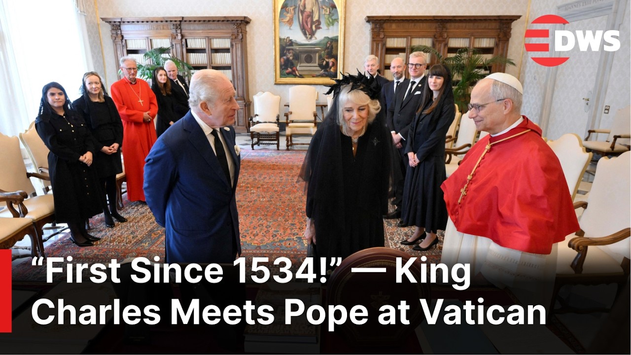 Historic Moment: King Charles & Queen Pray with Pope Leo at the Vatican | First Since 1534 | AK1E