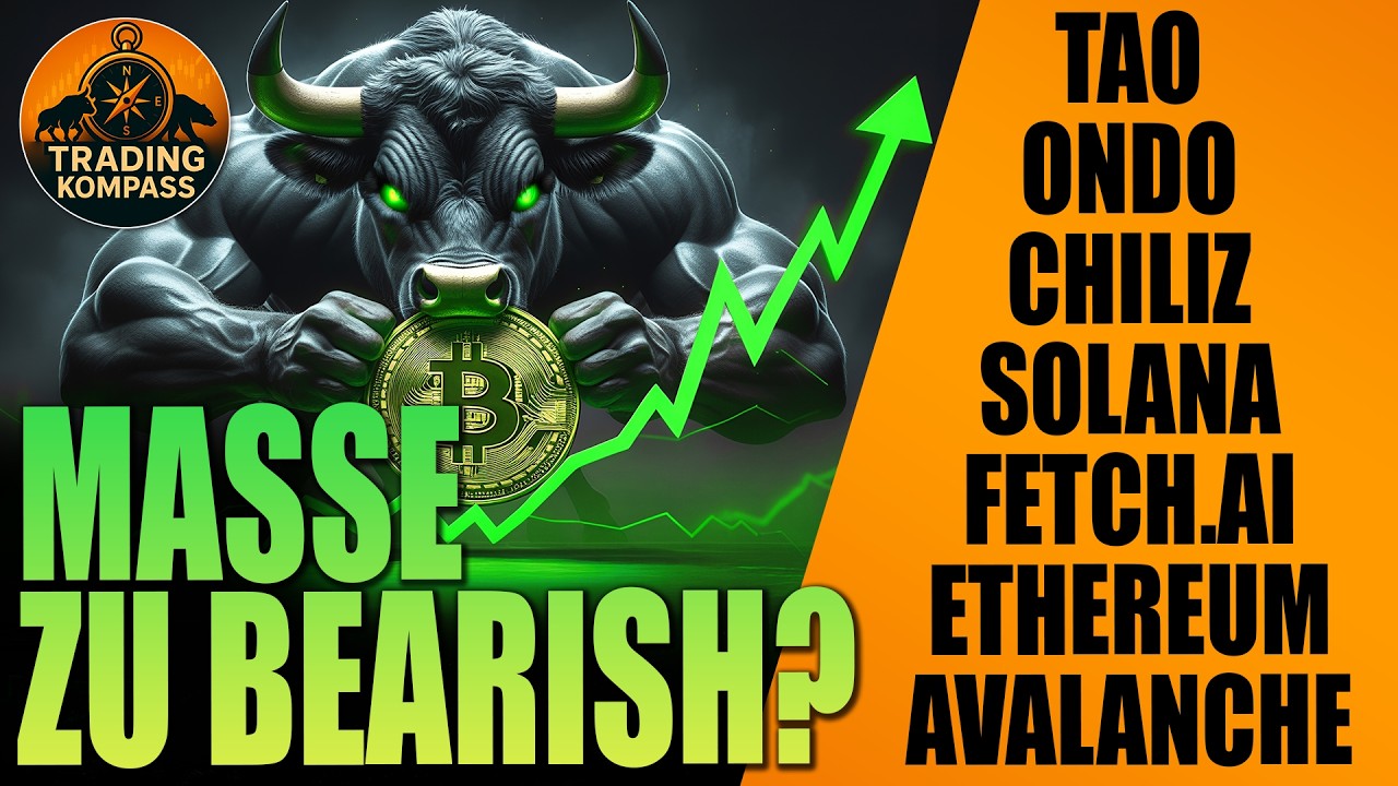 KRYPTO: Die Signale verdichten sich! 🤯 Bitcoin, Ethereum, Solana, TAO, Ondo, AVAX, Chiliz Analyse
