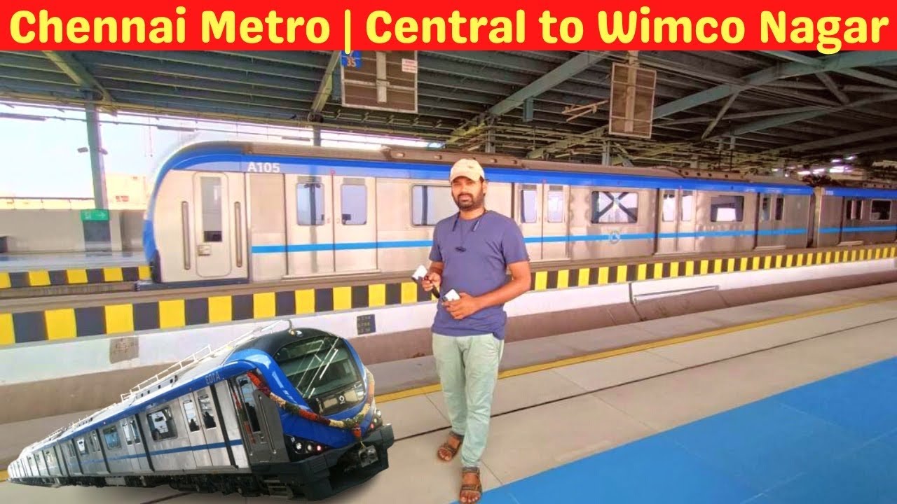 Chennai 🚆Metro Rail | Central To Wimco Nagar | Metro First Time Travel #metro #chennaimetro #travel