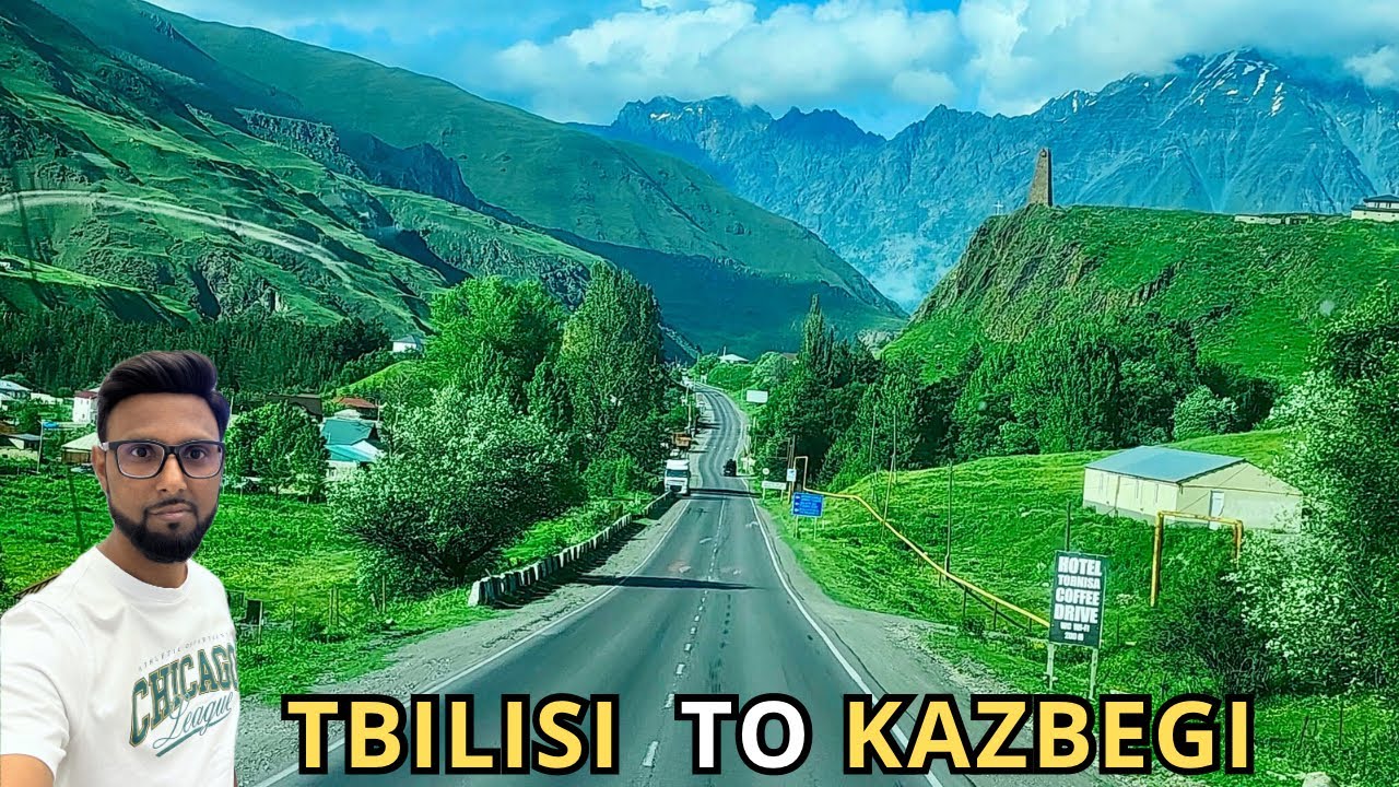 🚗Driving from Tbilisi to Kazbegi, Georgia | Jaw-Dropping Views Along the Georgian Military Highway