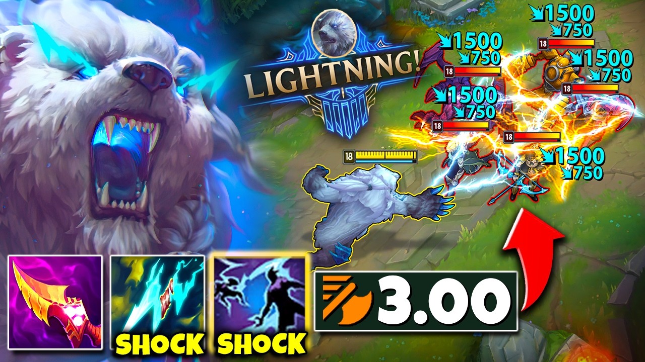 Volibear but I have double Chain Lightning that melts your whole team (THUNDER PAWS)